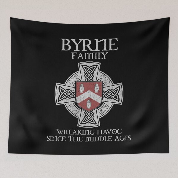 Item preview, Byrne Family Crest – Medieval Heritage Emblem for Ancestry Lovers & Vintage Style Fans designed and sold by 9X FR.