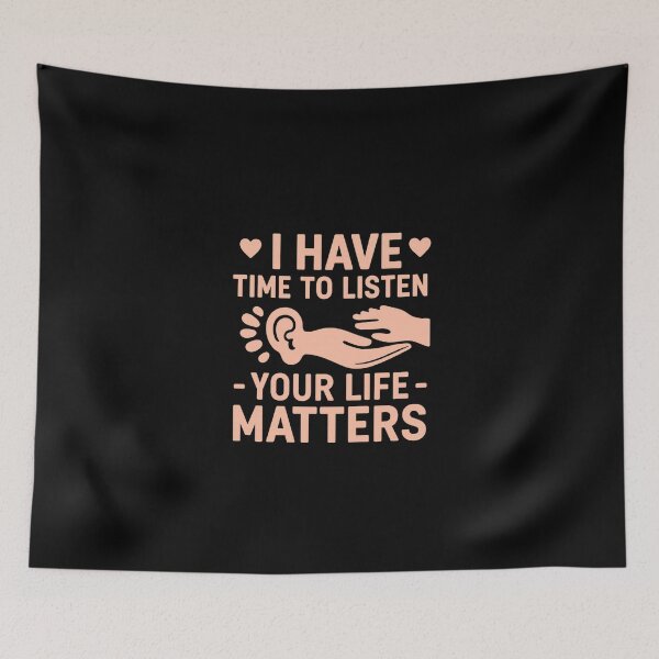 Item preview, I Have Time To Listen Mental Health Awareness Quote designed and sold by Uglyandcute.