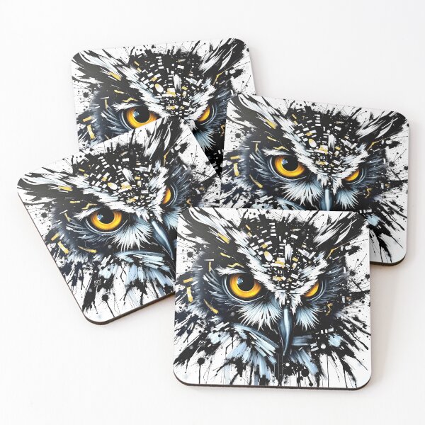 Item preview, White & black owl designed and sold by nataliakuruch.