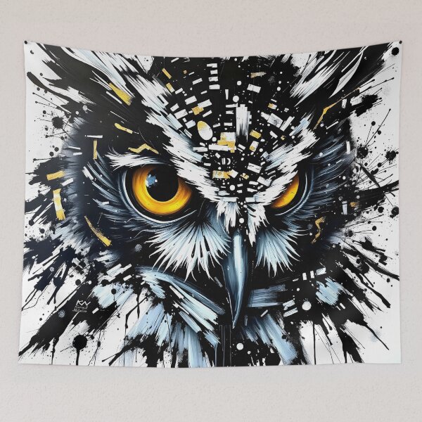 Item preview, White & black owl designed and sold by nataliakuruch.