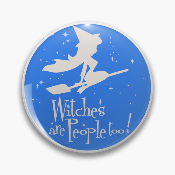 Item preview, Bewitched Minimalist Witches Are People Too blue designed and sold by LapinMagnetik.