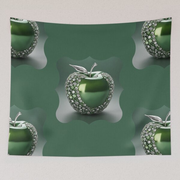 Item preview, Green Apple with Gemstones designed and sold by Diclebaybas.