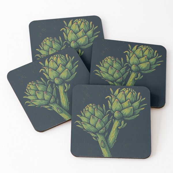 Item preview, Vintage Artichoke Linocut – Posterized Botanical Illustration designed and sold by Pacika.