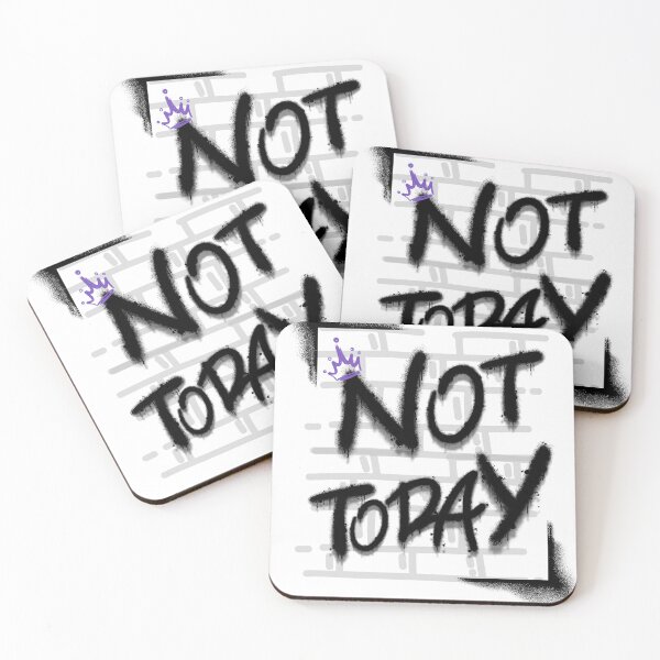 Item preview, Not Today – Graffiti Crown Wall designed and sold by ARMYPLUGCO.