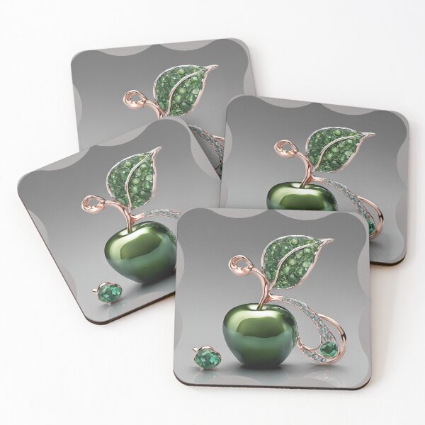 Item preview, Emerald Apple with Gemstones designed and sold by Diclebaybas.