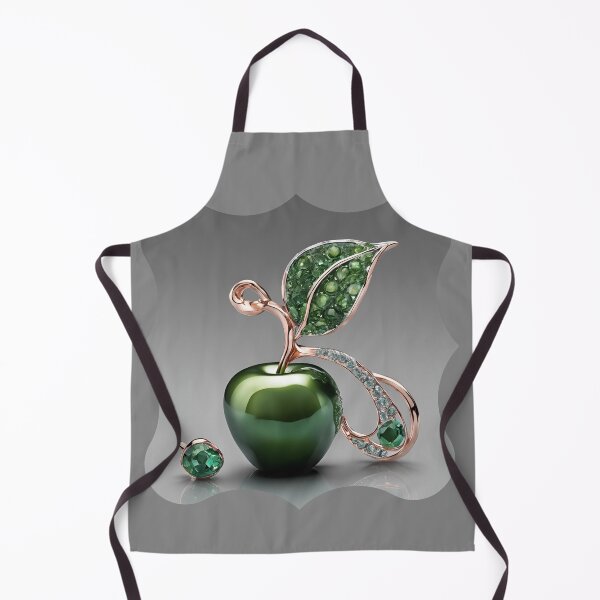Item preview, Emerald Apple with Gemstones designed and sold by Diclebaybas.