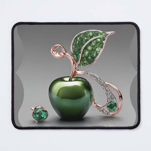 Item preview, Emerald Apple with Gemstones designed and sold by Diclebaybas.