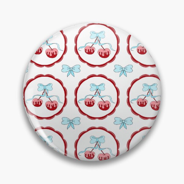 Item preview, Cute Red Cherry with blue bow  designed and sold by House of Evarosea.