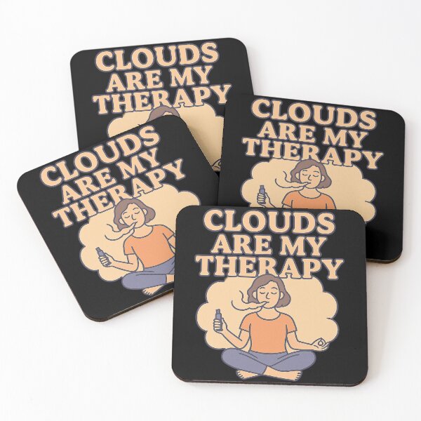 Item preview, Clouds Are My Therapy – Meditative Vaping Design designed and sold by House of Taste Designs.