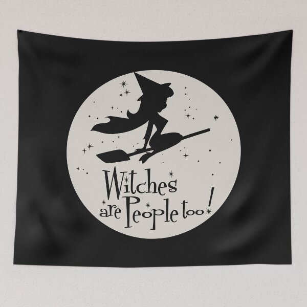 Item preview, Bewitched Minimalist Witches Are People Too white designed and sold by LapinMagnetik.