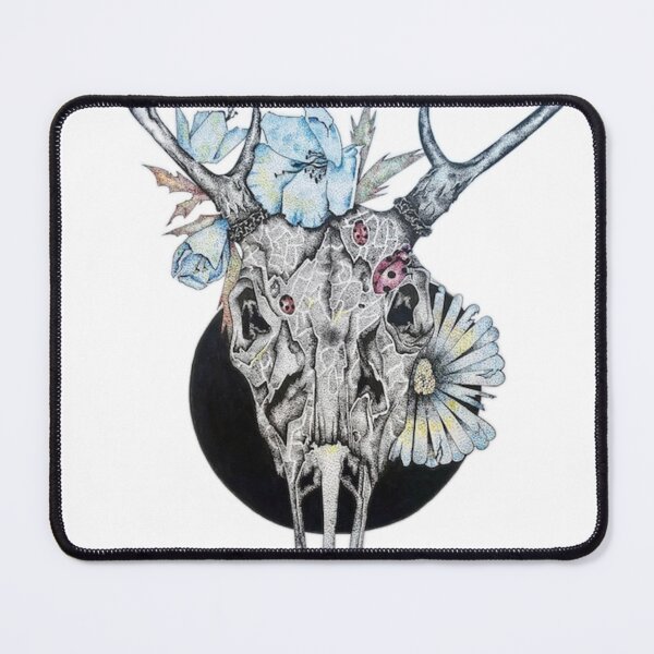 Item preview, Stag and Flowers designed and sold by SpookyPieGuy.