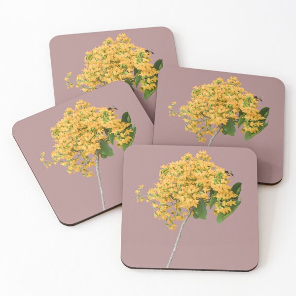 Item preview, A padauk flower (Ptrocaripus macrocarpus ) is a branch of a padauk flower. designed and sold by MiMee4451.
