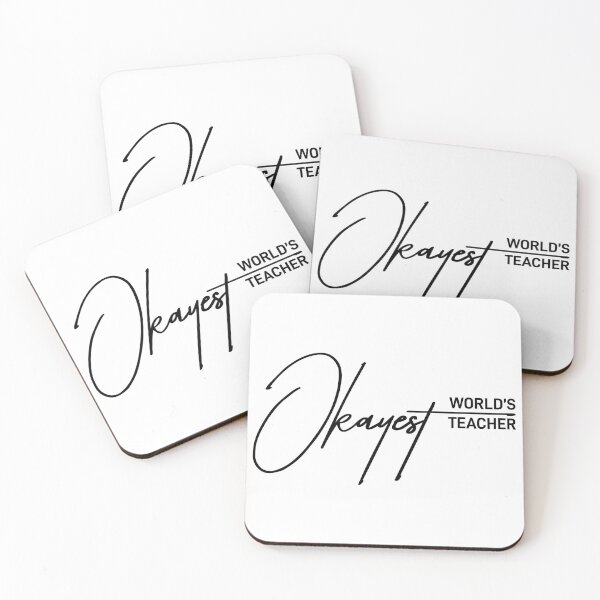 Item preview, World's Okayest Teacher Funny Quote designed and sold by ReggieDior.