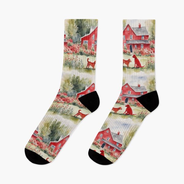 Item preview, Red Dogs in Garden designed and sold by Diclebaybas.