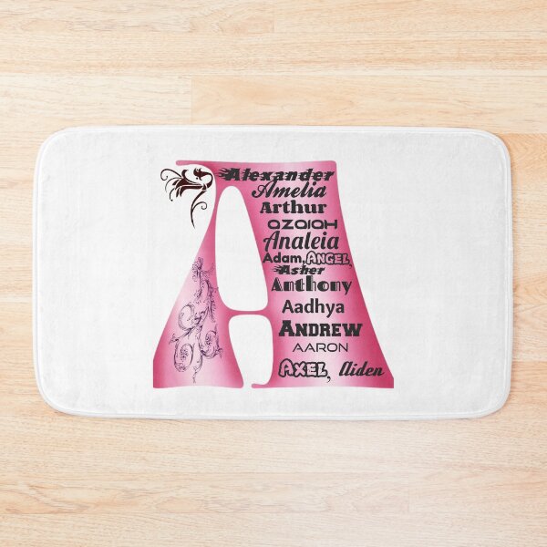 Item preview, Alphabet symbol Letter A with American male and female names starting with A designed and sold by lugashok.