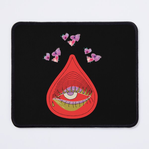 Item preview, Surreal Crying Eye | Emotional Abstract Art with Hearts designed and sold by Diclebaybas.