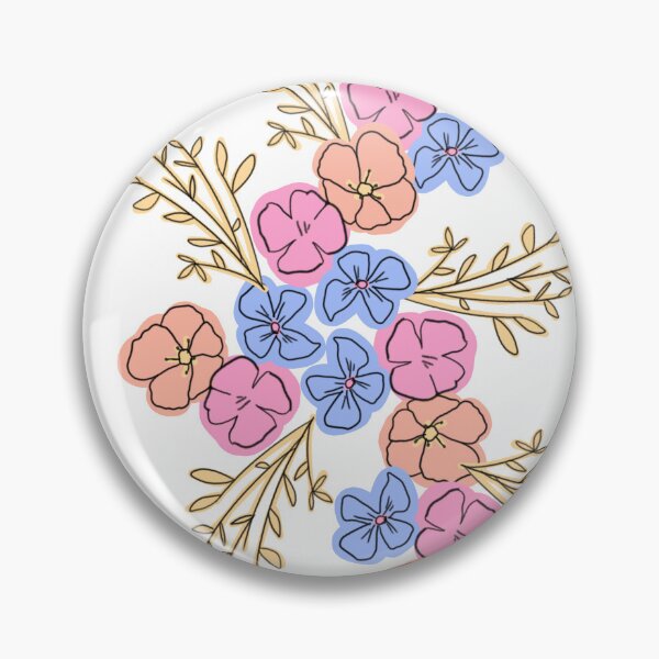 Item preview, Pastel Flowers Sticker designed and sold by MirkasDesign.