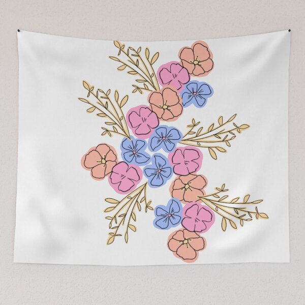 Item preview, Pastel Flowers Sticker designed and sold by MirkasDesign.