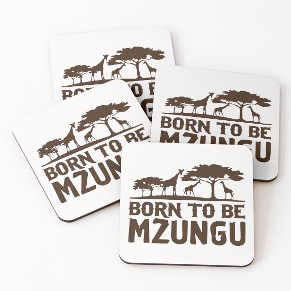 Item preview, Born To Be Mzungu; Africa; Swahili; designed and sold by StickerApe.