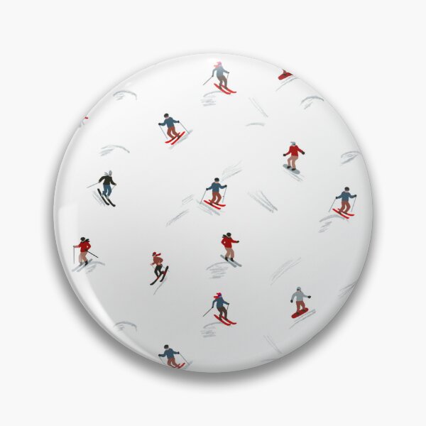 Item preview, Winter Sports Pattern – Skier & Snowboarder Illustration in Hand-Drawn Style designed and sold by ella. artwork.