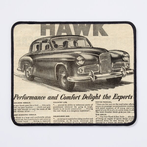 Item preview, 1950s Humber Hawk Vintage Car Advert - Classic British Motoring Poster - Retro 50s Automobile Art designed and sold by taspaul.