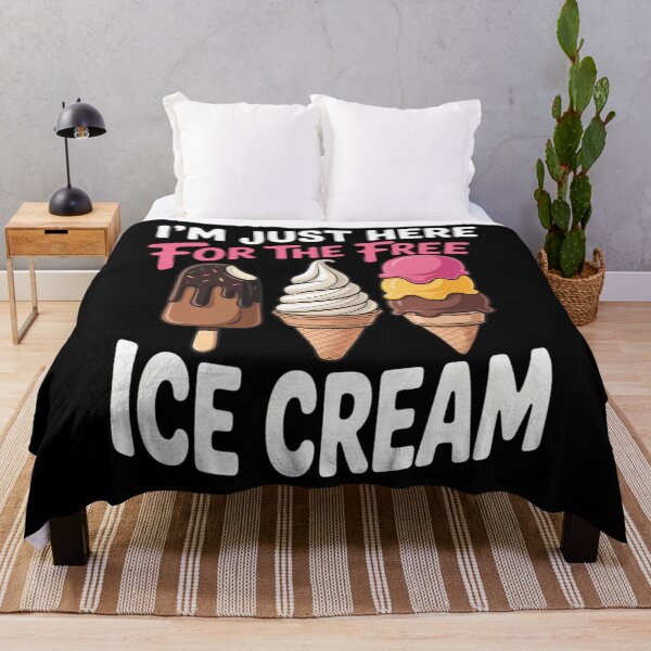 Item preview, Im Just Here For The Free Ice Cream designed and sold by DoorwayThreads.