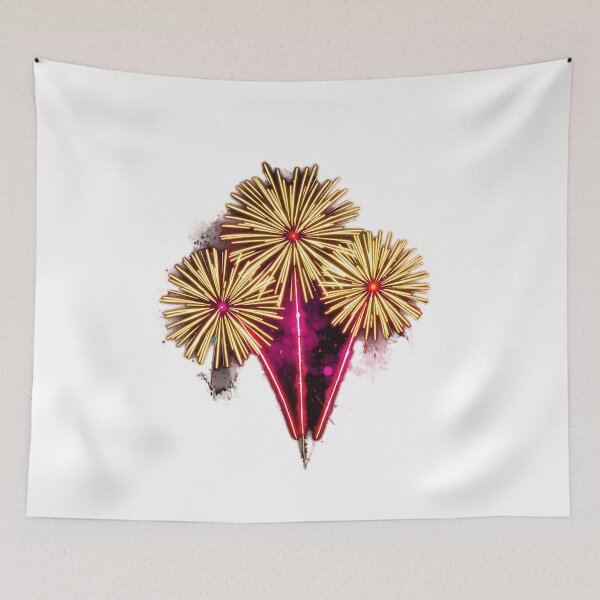 Item preview, Neon Fireworks Graffiti Art designed and sold by sharon1210.