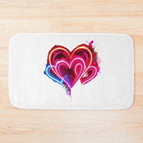 Item preview, Neon Hearts Graffiti Art designed and sold by sharon1210.