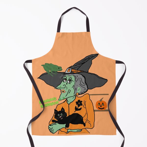 Item preview, Witch Holds Black Cat for a Meowgical Halloween designed and sold by kristalcurt.