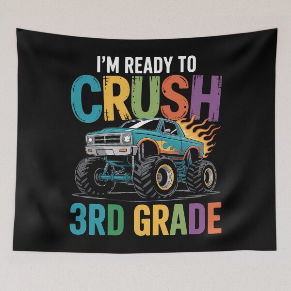 Item preview, Im Ready to Crush Third Grade Monster Truck 3rd Grade Boys designed and sold by DoorwayThreads.