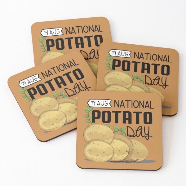 Item preview, 19 Aug  National Potato Day - Wacky Holidays  designed and sold by ChemicalXShop.