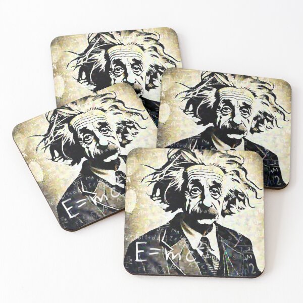 Item preview, Albert Einstein Cartoon Portrait – Retro Art with Physics Vibes designed and sold by Kreativa1.