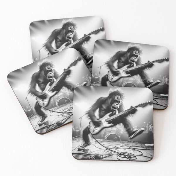 Item preview, "Ape-solute Rock Mayhem" designed and sold by Print Fiction.