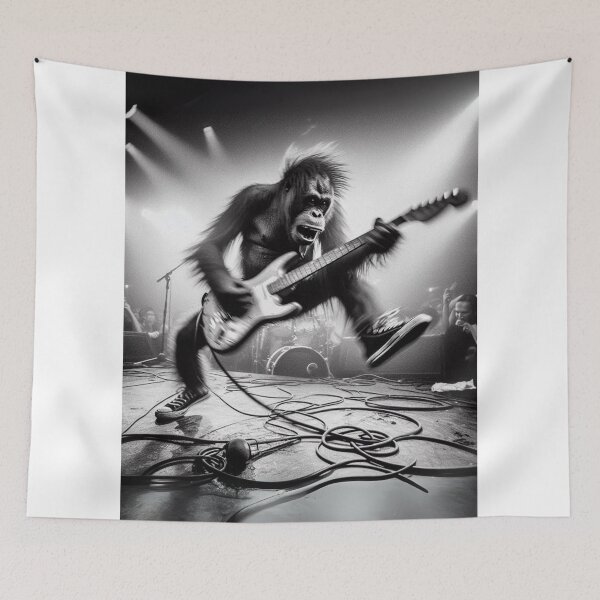 Item preview, "Ape-solute Rock Mayhem" designed and sold by Print Fiction.