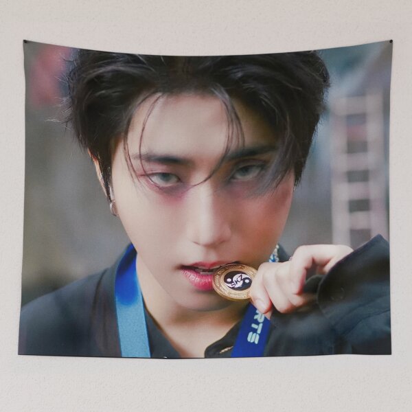 Item preview, HAN Jisung quokka Stray Kids KARMA ethereal boyfriend ot8 photo 4th album SKZ you make stray kids stay dominate world tour skzoo kpop bang cahn lee know changbin hyunjin han seungmin IN designed and sold by Kpop-Noona.