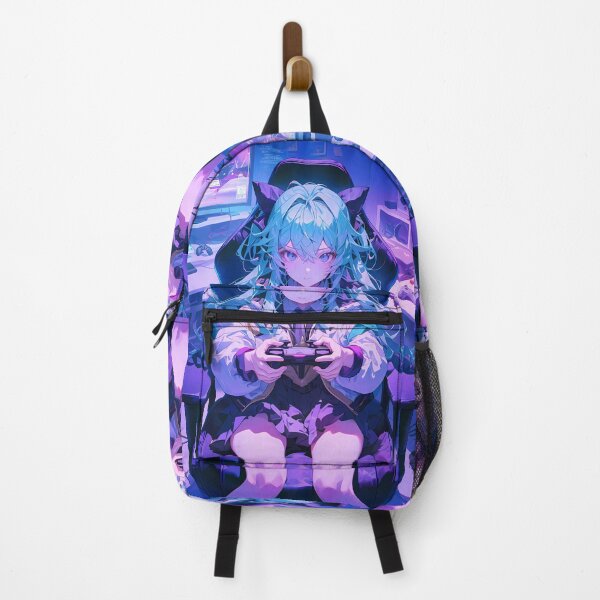 Item preview, Sayu Genshin Impact Game Girl Waifu Vibes Neon Gaming Space designed and sold by HumbertoValveno.