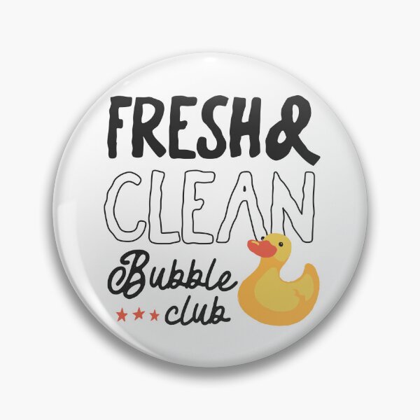Item preview, Fresh & Clean – Bubble Club Design with Rubber Duck designed and sold by HasHs.