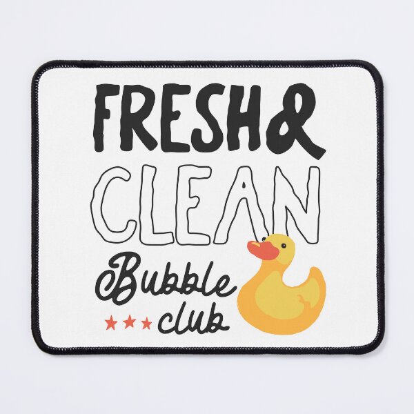 Item preview, Fresh & Clean – Bubble Club Design with Rubber Duck designed and sold by HasHs.