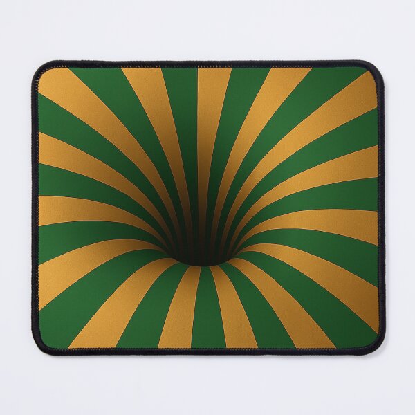 Item preview, Green Gold Vortex Illusion – Abstract Optical Spiral designed and sold by AnTartstudios.