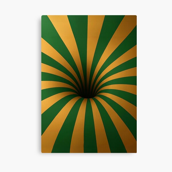 Item preview, Green Gold Vortex Illusion – Abstract Optical Spiral designed and sold by AnTartstudios.