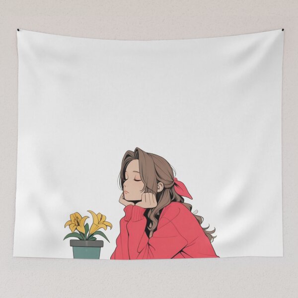 Item preview, Pensive Flower Girl - Bloom in Memory designed and sold by maeroks.