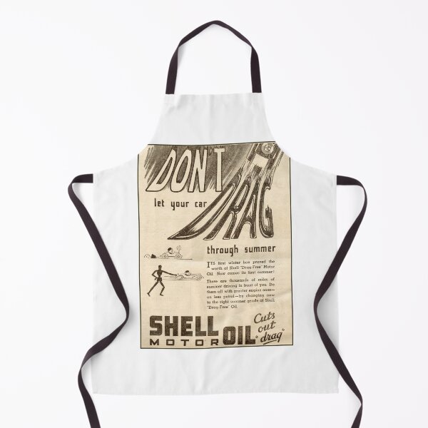 Item preview, 1936 Shell Drag-Free Oil Vintage Advert - Classic Stick Man Illustration - Retro Lubricant Advertising Art designed and sold by taspaul.