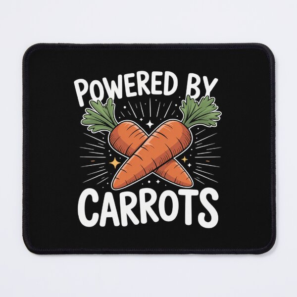Item preview, Powered By Carrots Vegan Food Lover World Vegetarian Day designed and sold by DoorwayThreads.