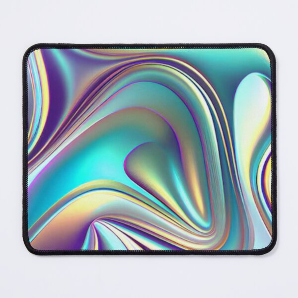 Item preview, Holographic Wave – Iridescent Abstract Gradient Art by ElimsArtss designed and sold by ElimsArtss.