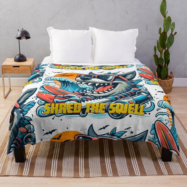 Item preview, Surfing Wolf Rides the Summer Swell designed and sold by KMHArts.