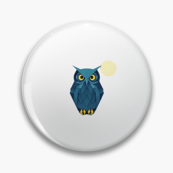 Item preview, Geometric Origami Owl Under Moonlight designed and sold by sharon1210.