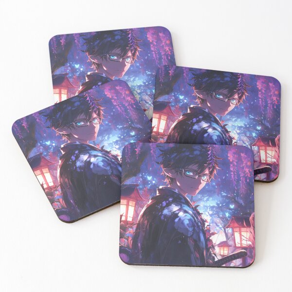 Item preview, Yukio Okumura Stoic Wisteria Lantern Night Blue Exorcist Anime designed and sold by mildaclairmo.