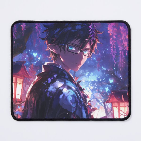 Item preview, Yukio Okumura Stoic Wisteria Lantern Night Blue Exorcist Anime designed and sold by mildaclairmo.