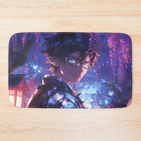 Item preview, Yukio Okumura Stoic Wisteria Lantern Night Blue Exorcist Anime designed and sold by mildaclairmo.