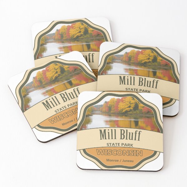 Item preview, Mill Bluff State Park, Monroe / Juneau County, Wisconsin designed and sold by Wanderful-roads.